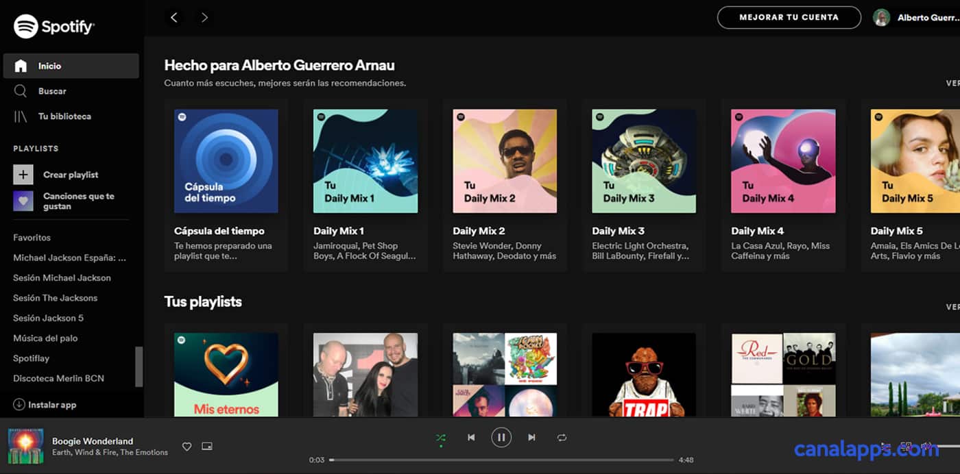 spotify web player on mobile