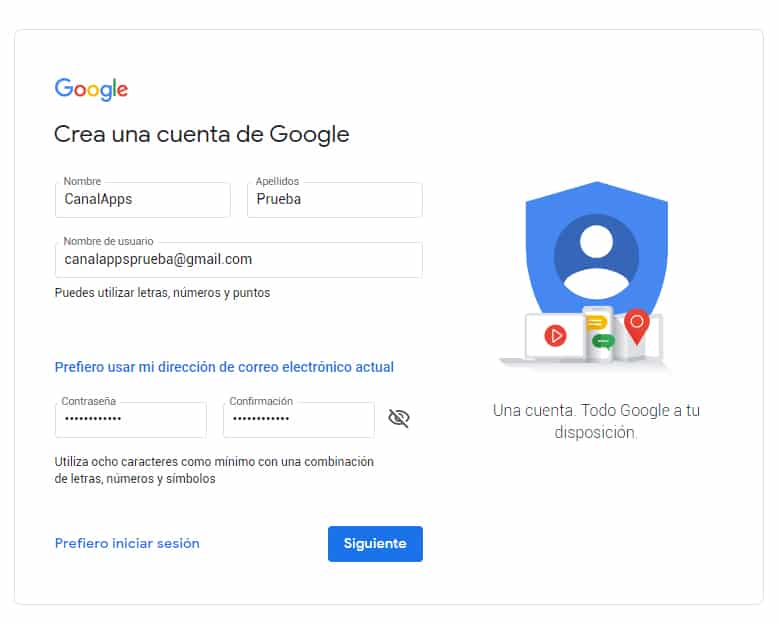 Cómo crear una cuenta de Google (Gmail) desde cero